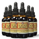 J.CROW'S® Lugol's Solution of Iodine 2% 2 oz (6 Botellas) – Iodide Premium de Iodo de Potasio Líquido, Gluten " , Extracto libre de alcohol, No Expiration