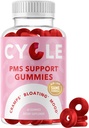 PMS Alivio Gummies ← Equilibrio hormonal, Bloating, Hormonal Acne & Mood Apoyo a la costura rígida Periodo de apoyo Vitaminas para Mujeres Silencioso Gummy Vegan Suplemento con Chasteberry ¦ Dong Quai, Cranberry, &amp; Vitamina B6