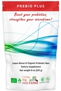 Culturas de borde de corte Prebio Plus Powder de fibra prebiótica Best Custom Blend of Organic Prebiotic Fibers Suplemento dietético 8 oz