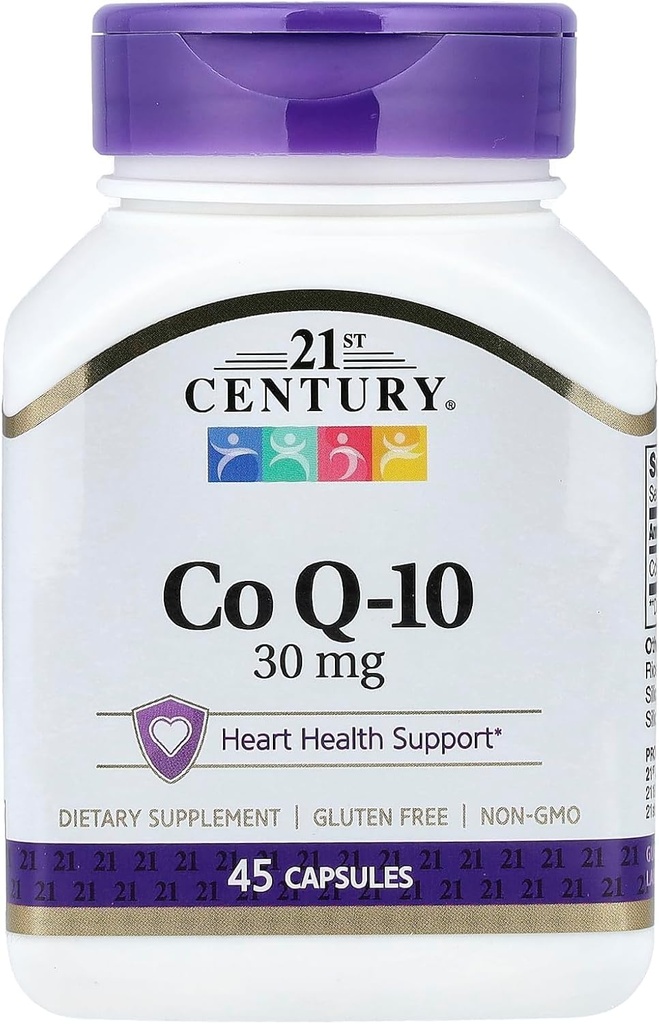 21st Century Co Q10 30 mg cápsulas, 45 cuenta (21341)