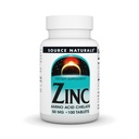 Fuente Naturales Aminoácidos Zinc Chelate - 50mg - 100 Tablets