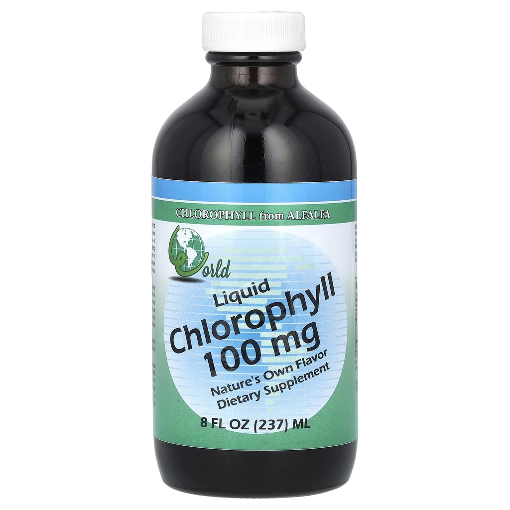 World Organic - Clorophyll Liquid 100mg, 8 oz líquido