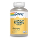 Solaray Calcium Citrate 1000mg - Suplemento de calcio Chelated - Soportes Bono Fuerza y dientes saludables - Fácil de digerir - Garantía de 60 días, Vegan - 30 Servimientos, 120 VegCaps