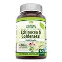 Herbal Secrets Echinacea & Goldenseal Root Suplemento Ø 450 Mg Por Serving ¦ Veggie Capsules ← Non-GMO TEN Gluten-Free TEN Made in USA (120 Conde)