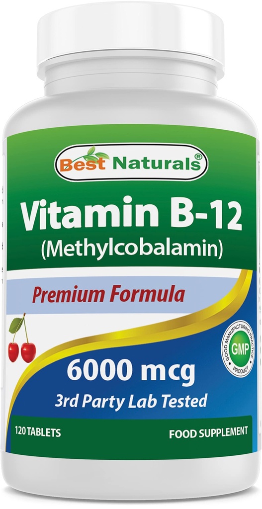 Mejores Naturales Vitamina B12 6000 mcg 120 Tablas