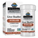 Jardín de la vida Dr. Probióticos Formulados Platinum Series Liver Health+ 90 Billion CFU Garantizado, Uno a día Probiótico para la desintoxicación saludable y soporte para eliminación, Vegan, Gluten Free, 30 cápsulas