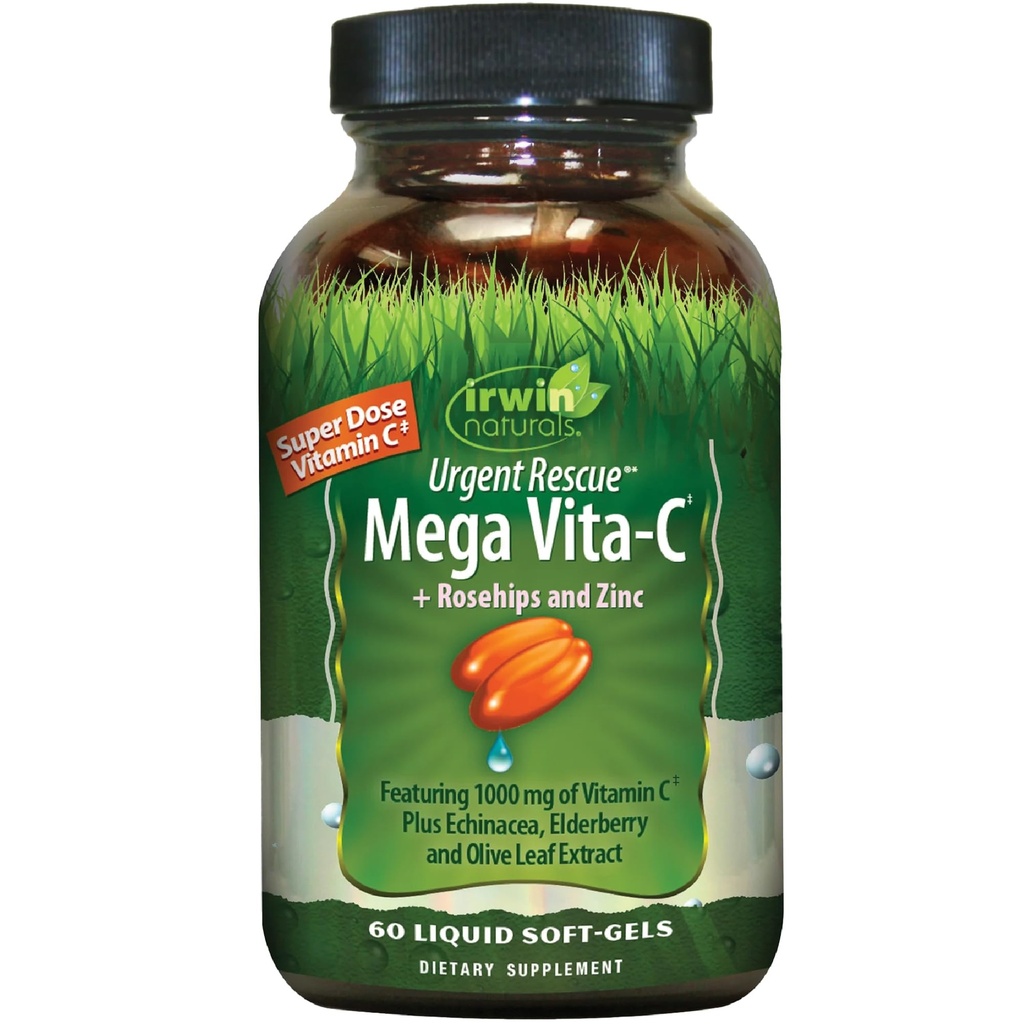 Irwin Naturals Vita C Plus Urgent Rescue, 60 Condes