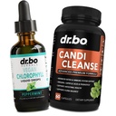 Chlorophyll Liquid Drops Body Detox " Candi Cleanse - Vegan Liquid Chlorophyll Drops Odor Cleanse Supplement Internal Deodorant - Extra Strength Probiotic Oral Herbal Oregano " Capsulas de ácido caprílico