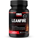 Factor de fuerza LeanFire Pre Workout Energy Pills with Green Tea Extract and Caffeine to Increase Energy, Build Lean Muscle, Black, 30 Count (Pack of 1), Package May Vary