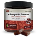 KSM-66 Ashwagandha Gummies - 600mg Orgánica Root Extract per Serving - Delicious Natural Apple-Berry Flavor ← Apoya Relajación, Focus, " Energía (60 Gummies)