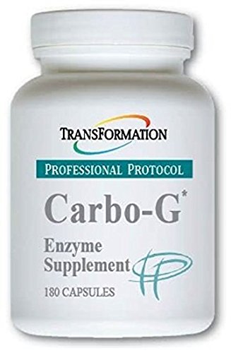 TRANSFORMACIÓN LA GENESIS DE LA BUENA SALUD Enzymes Carbo-G High Potency Enzyme Blend Fórmula Suplemento con Probióticos &amp; Herbs, para la Desintegración de Carbohidratos, Absorción Nutriente, 180 cápsulas