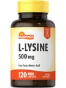 Sundance L-Lysine 500mg tención 120 Caplets ← Forma libre Amino Acid Silencio Vegetariano, No-GMO y Gluten Suplemento gratuito
