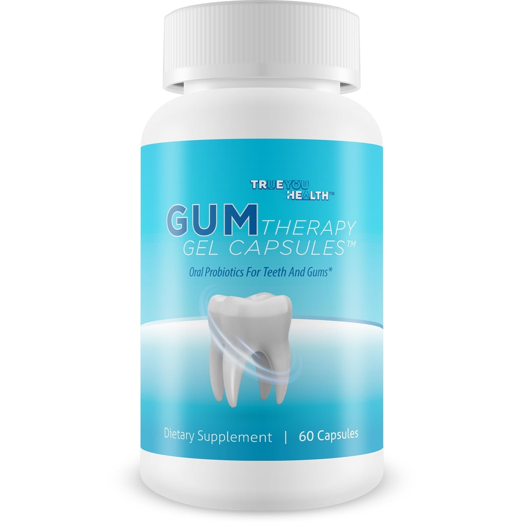 Gum Therapy Gel Capsules - Nuestro mejor Gum &amp; Teeth Support Probiotic - Oral Dental Probiotics Gum Health Supplements - Gum & Teeth Probiotics - Nuestros mejores probióticos orales para dientes y gomas - Gum Suplemento
