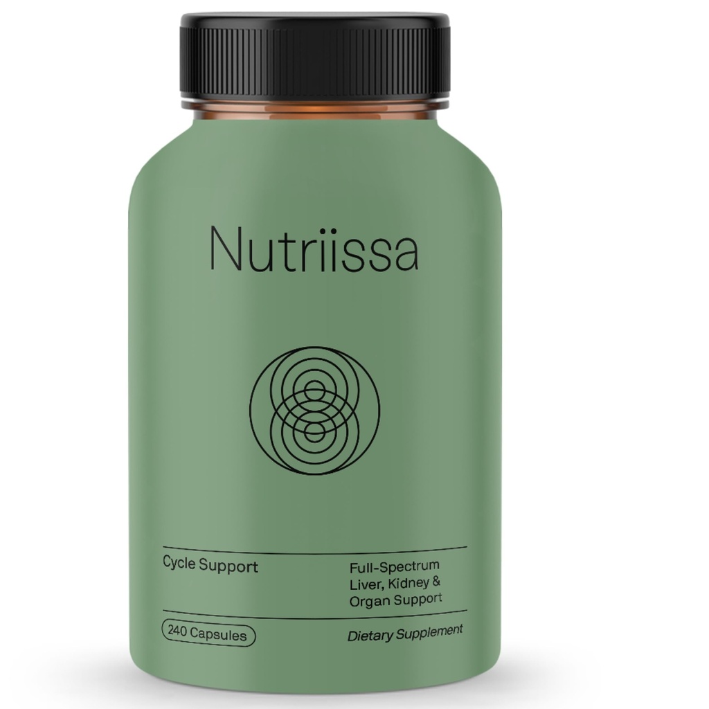 Nutriissa Cycle Support - Premium Kidney & Liver Detox - Defensa de órganos para culturistas " Weightlifters - EPEB certificado para la pureza " Potency - 400mg TUDCA " 1000mg NAC - Vegan, 240 cápsulas