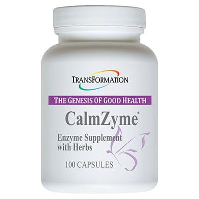 Transformación El Génesis de Buena Salud Enzymes CalmZyme Suplemento con Enzymes & Herbal Blend, Maximice la Digestión de Nutrientes, Producción de Energía " Ayuda en Apoyo Inmunitario, 100 cápsulas