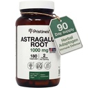 PriSTINE'S Astragalus Root Immune Support Supplement Capsules -1000mg 90 Day Supply Herbal Adaptogen - Healthy Aging, Heart &amp; Lung Health