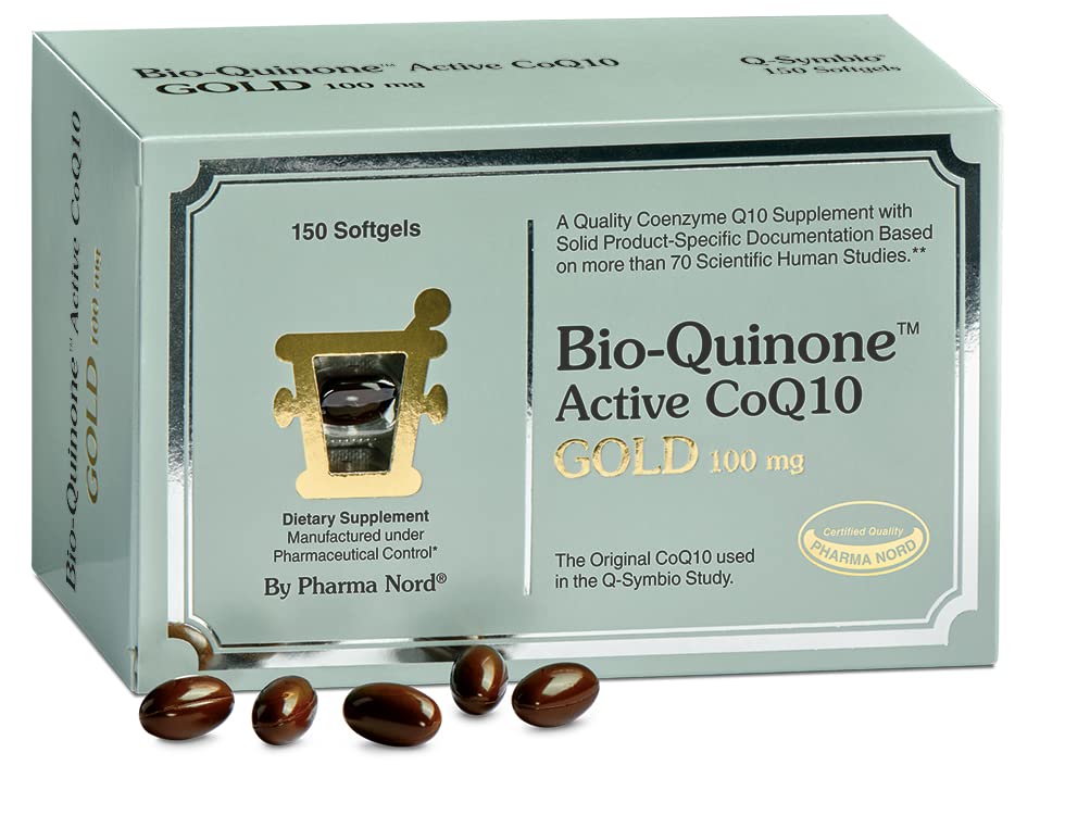 Pharma Nord - The Original CoQ10 • Clinically Proven • High Absorption • Heart Health • Fertility • Healthy Aging • Cellular Energy • Antioxidant • Gluten-Free • 100 mg Coenzyme Q10 • 150 Softgels