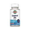 KAL Liposomal Zinc 30mg, Función Celular y Apoyo Inmunitario Suplemento, Ausorción Mejorada Zinc Suplementos, Vegan, Gluten Gratis, Soy Gratis, 30 Servimientos, 30 VegCaps