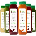 1 día Juice Cleanse by Raw Fountain, All Natural Raw Detox Cleanse, Juicing for Body Reset, Cold Pressed Juice Fast, Great Way to Jumpstart a Healthy Diet 6 Bottles 12oz