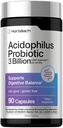 Horbäach Probiotic for Women &amp; Men's Digestive Health ← 3 Billion CFU ← 90 Capsules ← Non-GMO &amp; Gluten Free