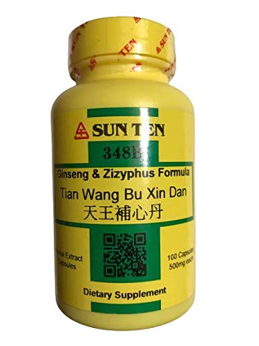 Sun Ten - Ginseng " Zizyphus Fórmula Capsules/Tian Wang Bu Xin Dan/Consiguiente
