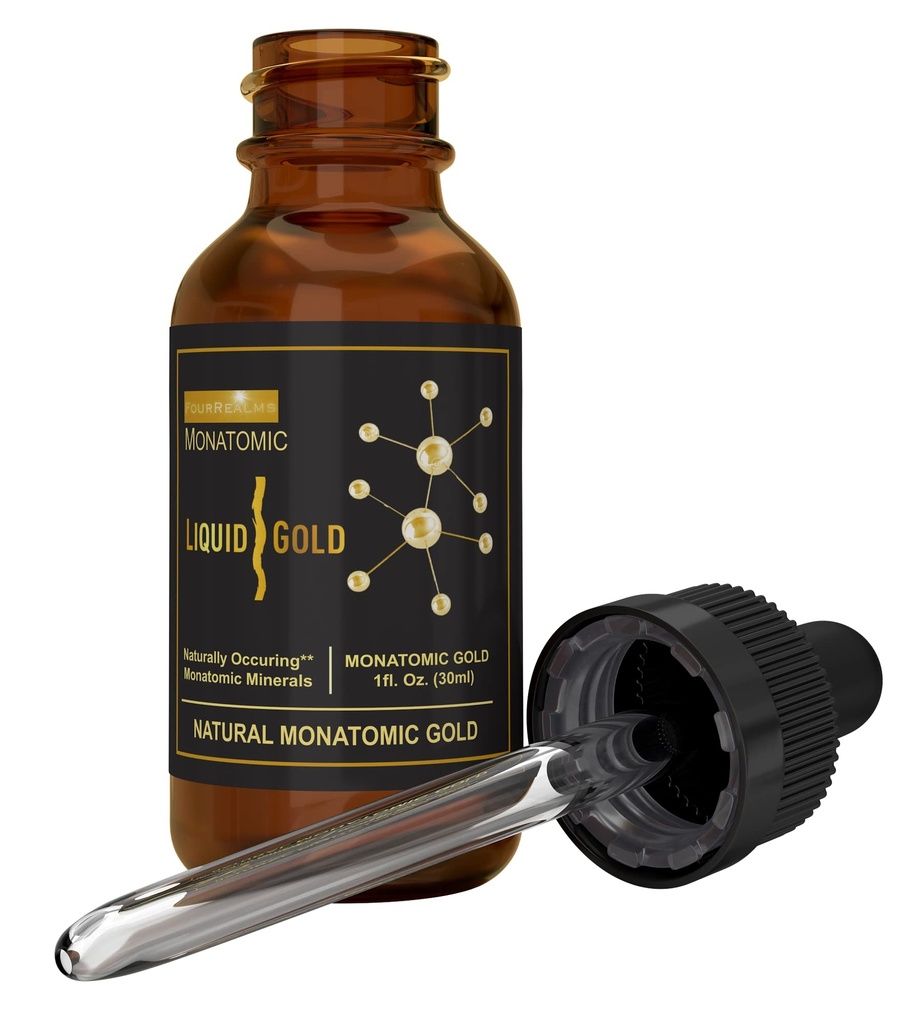 Ormus Monoatomic Gold Rich en Pure M-State Minerals & White Powder Gold - Puro 24k Gold -Trace Mineral Solution 1 oz