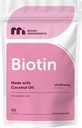 Micro Ingredientes Biotina 10.000 mcg con ácido hialurónico 25 mg Por Serving Silencio Hecho con aceite de coco Silencio 365 Softgels Silencio 1 Por día ← Un año de suministro latitud No GMO &amp; Gluten Gratis