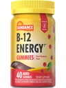 Sundance Vitamina B-12 Gummies Energética ← 40 Conde ← Peach Raspberry Flavor ← Vegan, No GMO, y Gluten Suplemento Libre