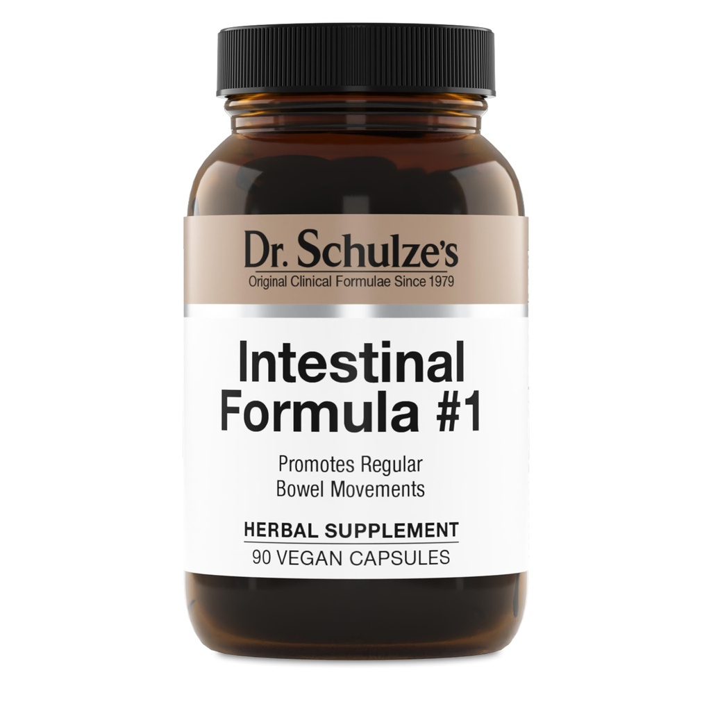 Dr. Schulze's Intestinal Fórmula #1 Colon Bowel Cleanse Laxative Capsules, 90 Conde (90 cápsulas) - Embalaje Mayo Vary