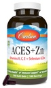 Carlson - ACES + Zn, Vitaminas A, C, E + Selenium " Zinc, Multivitamínico con zinc, Salud Celular " Apoyo Inmunitario, Selenium Multivitamin, Antioxidante, 360 Softgels