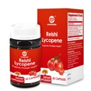 Suplemento de Lycopene 100mg, Extracto de Tomato Natural con Reishi Mushroom 200mg, Cápsula de Mushroom para la salud inmune, libre de gluten, no GMO, Vegan, 60 cápsulas de liberación rápida