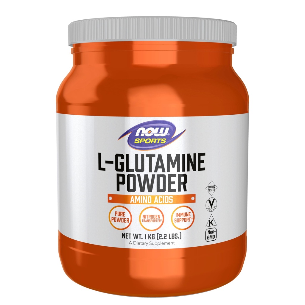 AHORA Foods Sports Nutrition, L-Glutamine Pure Powder, Nitrogen Transporter*, Amino Acid, 35.3-Ounce