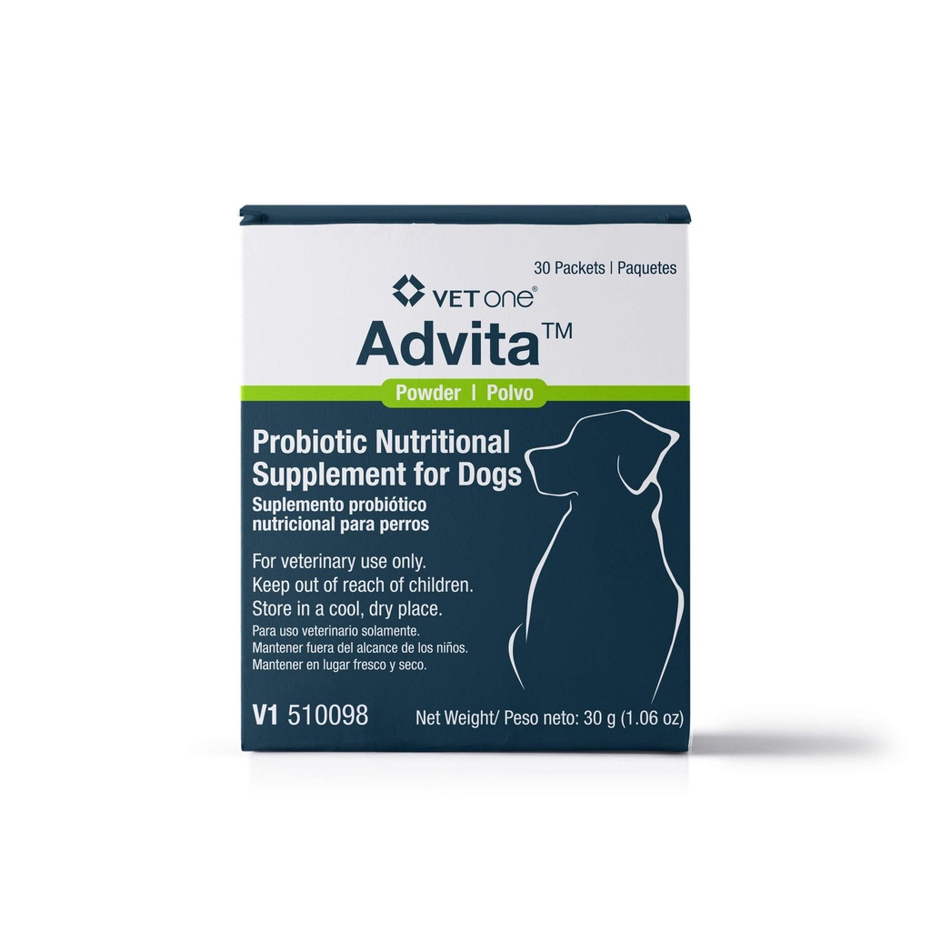 VetOne Advita Probiótico Suplemento Nutricional para Perros - 30, 1 g Packets