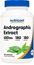 Nutricost Andrographis Extract 450mg, 180 Vegetarian Capsules - Non-GMO &amp; Gluten Free