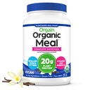 Orgain Orgain Organic Vegan Meal Replacement Protein Powder, Vanilla Bean - 20g Planta Basada Proteína, Gluten Gratis, Dairy Free, Lactose Gratis, Soy Gratis, No Sugar Añadido, Para Smoothies & Shakes - 2.03lb