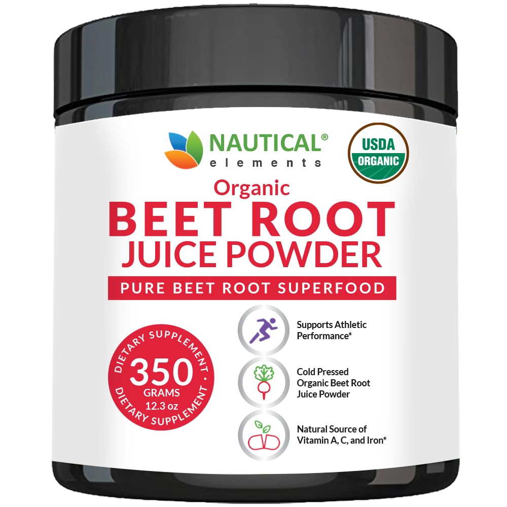 Orgánica de Beet Juice Powder - 20:1 Concentration Beet Powder Organic - Circulation Support - Rich in Nitric Oxide - Cold-Pressed 100 Servings of Beet Root Powder Supplement- 12.3oz