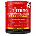 Suplemento de aminoácidos esenciales Oh!mino. Espolvo tropical, polvo libre de estimulantes. Los 9 EAAs, BCAAs y el Amino perfecto para los entrenamientos, Amino Energy, y para construir músculo, y recuperar más rápido.