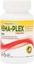NaturesPlus Hema-Plex Iron - 60 cápsulas de acción rápida - 3 Pack - 85 mg Hierro rallado + Vitamina C " Bioflavonoides for Healthy Red Blood Cells - Vegan, Gluten Free - 90 Total Servings