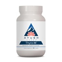 Ayush Herbs Thyro-M - Soporte para tiroides para mujeres, salud tiroidea, cuidado de tiroides con L Tyrosine, Ashwagandha, Kelp, soporte de energía natural - 120 cápsulas vegetarianas (1 conde)