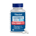 Vitassium Extra Strength Electrolyte Capsules, 750mg de Sodium para la gestión de POTS y dietas de alta sodio, sin sabor, 100 pastillas de sal (tamaño 00)
