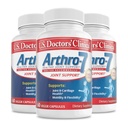 U.S. Doctors’ Clinical Arthro-7 - Clinically Proven Joint Support Complex with Turmeric, Collagen, Bromelain for Flexibility, Mobility, & Strong Cartilage - 180 Capsules(3 Bottles) - 45/90-Day Supply
