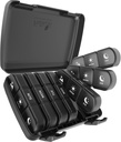 Pill Organizer 3 veces al día, Fullicon Large Weekly Pill Case 7 Day, Daily Pill Box con 21 Compartments, Pill Dispenser Supplement Holder for Pills/Vitamin/Fish Oil - Black