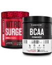 Fábrica Jacked Nitrosurge Shred Thermogenic Pre-Workout in Watermelon " BCAA in Fruit Punch for Body Recomposition, Muscle Building and Recovery