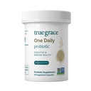True Grace One Daily Probiotic - 30 Vegetarian Capsules - 90 Billion CFU - Gut, Digestive &amp; Immune Health Support Blend with Prebiotic Fiber - Gluten &amp; Soy Free