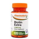 Biotina Vitamina para el Crecimiento del Pelo, Biotina 10000mcg, mejora la calidad de la piel y las uñas, vitamina B7, Suplemento para las mujeres, sin gluten, 120 Softgels