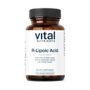 Vital Nutrients R-Lipoic Acid ¦ Active Alpha-Lipoic Acid Antioxidant ← ALA Suplemento para el metabolismo y la energía saludables TEN Gluten, Dairy, Soy Free ← Non-GMO ← 60 Capsules