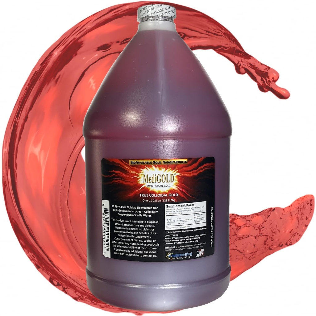 True colloidal Gold - 1 U.S. Gallon in BPA