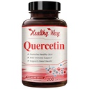 Capsulas de Quercetina de alta resistencia 500 mg - Una vez Daily Powerful Antioxidant Quercetin Suplemento para el cerebro de la piel del envejecimiento del corazón y el apoyo inmunológico - Vegan Friendly Gluten-Free Made in the USA (200 Servings)