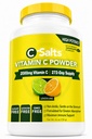 C-Salts Vitamina C Suplemento de Polvo - 100% Pura de alta dosis Buffered Vitamin C Powder para Immune Support - Organic, Sugar-Free, Vegan, No GMO, Stomach-Friendly, Lemon Lime 26oz