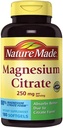 Nature Made Magnesium Citrate 250 mg Suplemento dietético (Recuento 180 Gels blandos), 180Count